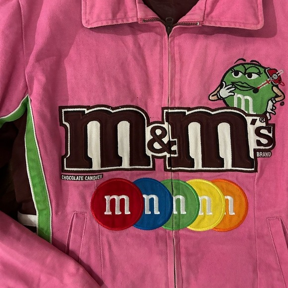 JH Design M&M's Racing Jacket Kids Large Pink Good NASCAR Nextel Cup Series - Picture 12 of 12
